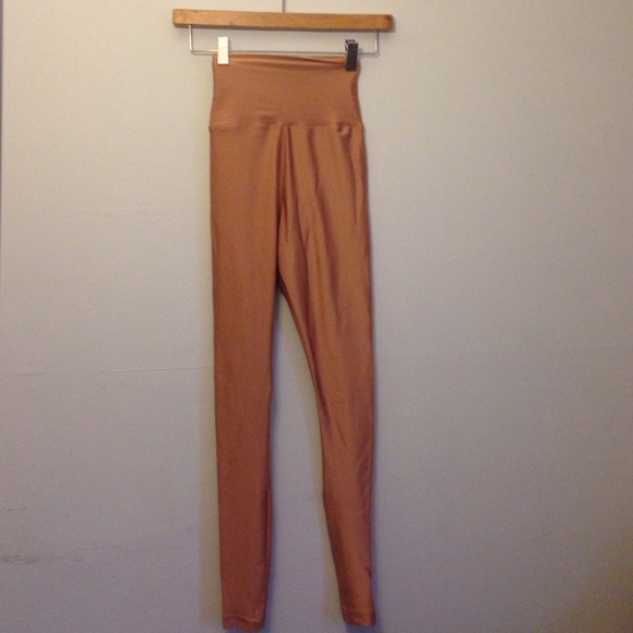 American Apparel Shiny High Waist Leggings