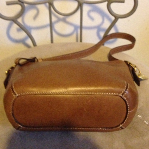 AUTHENTIC COACH PURSE SMALL BROWN LEATHER TOTE - Picture 3 of 3