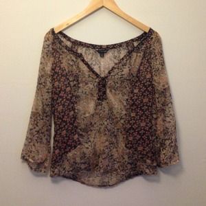 Floral Chiffon Top