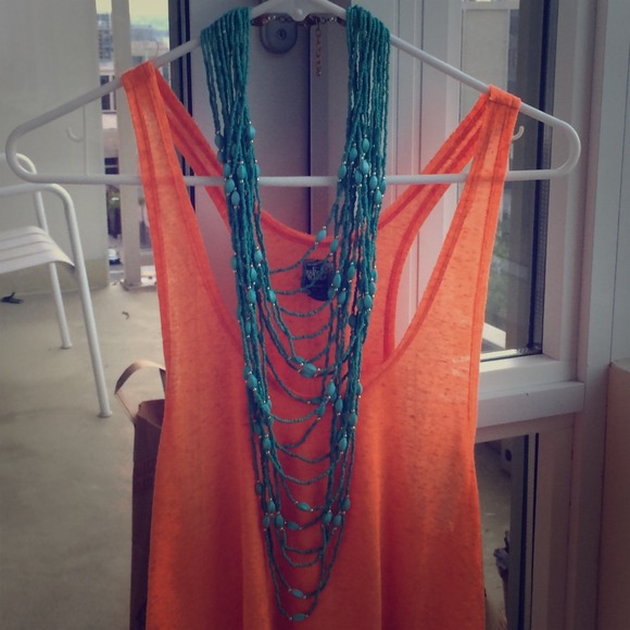 Turquoise Beaded Layered Necklace