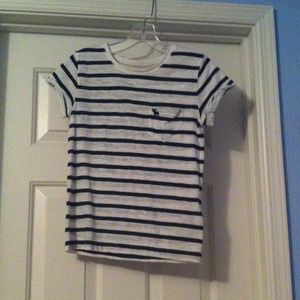 Striped frocket t-shirt