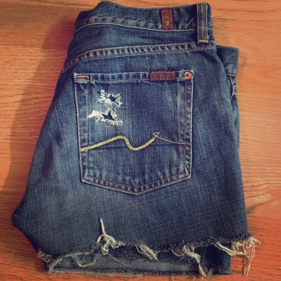 7 for all man kind shorts!!