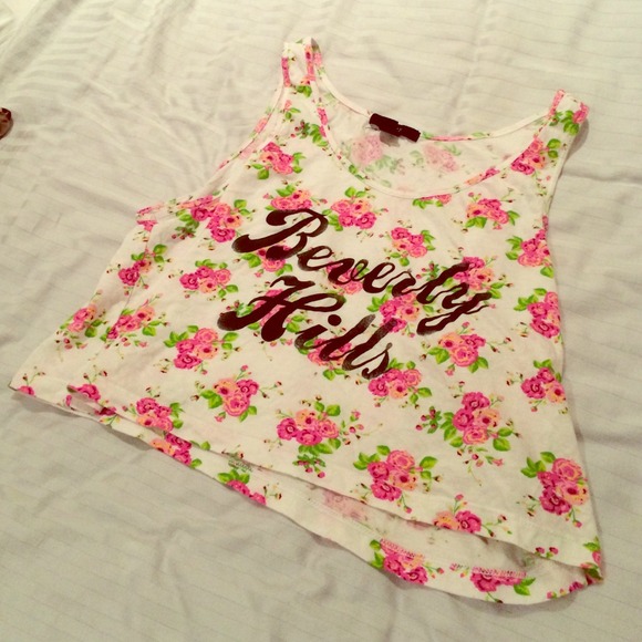 Cute floral crop top