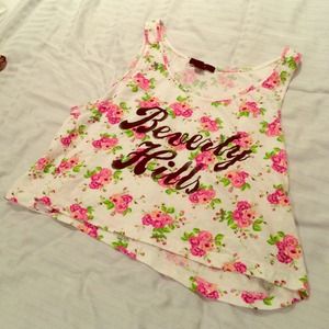 Cute floral crop top