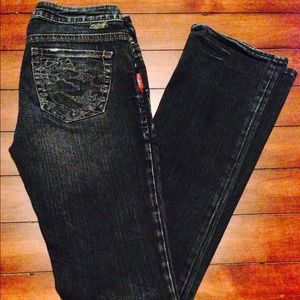 Dark Wash, Boot Cut pair of Silver Jeans