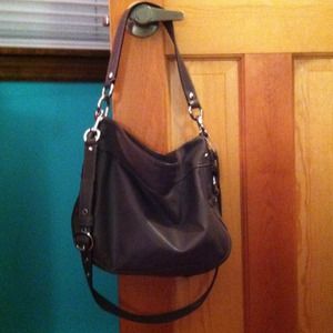 Authentic slouchy leather coach bag