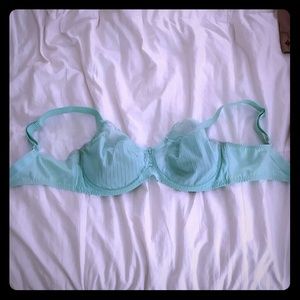 A light teal bra