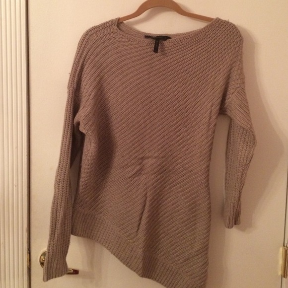 BCBG Max Azria Everest asymmetrical cable sweater