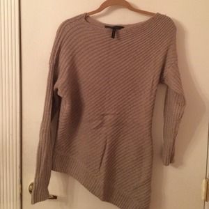 BCBG Max Azria Everest asymmetrical cable sweater