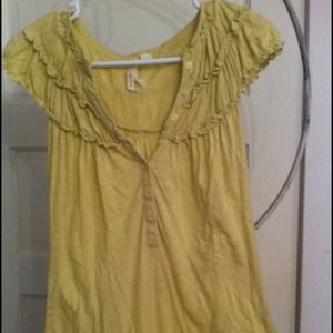 Anthropologie ruffled top