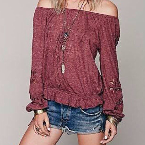 ❌Sold❌Free people jewel peasant top - Picture 2 of 4