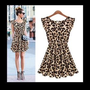 Leopard print dress
