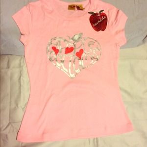 Pink Apple Bottom shirt. NEW WITH TAGS, NEVER WORN
