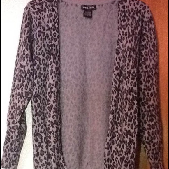 Leopard print cardigan