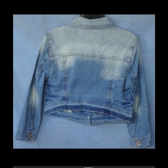 WALLFLOWER VINTAGE WASHED DENIM JACKET - Picture 2 of 2