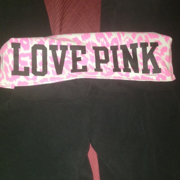 Pink yoga pants