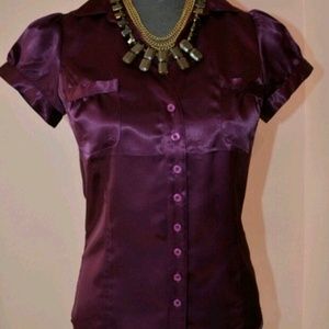 Forever 21 Purple Satin Top