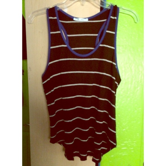 Black and White Striped Tank