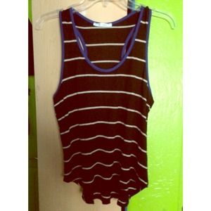 Black and White Striped Tank