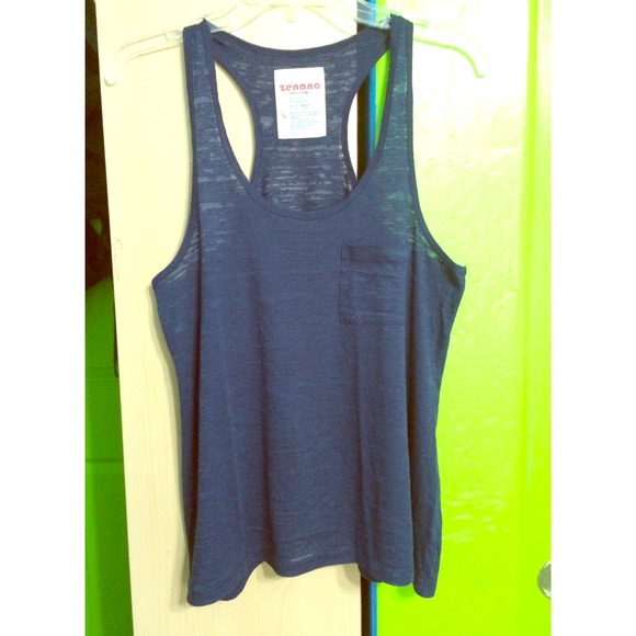 Heathered Navy Blue Tank