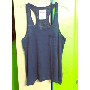 Heathered Navy Blue Tank