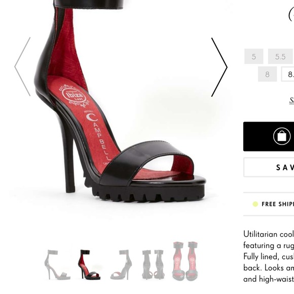 Jeffrey Campbell Stiletto pumps w/ an ankle strap - Picture 4 of 4