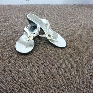 White sandals