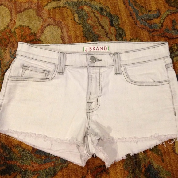 J Brand light denim cut off shorts