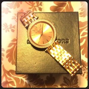 Authentic MK watch rose tone