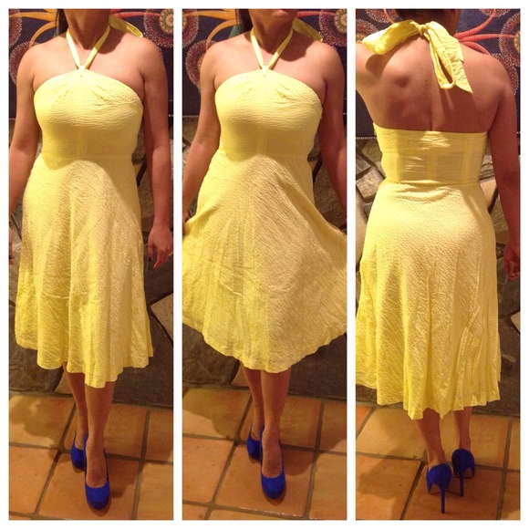 Beautiful yellow dress.