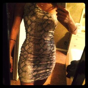 Alligator grey dress