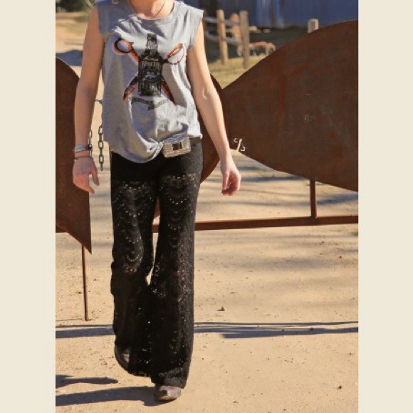 Lace pants