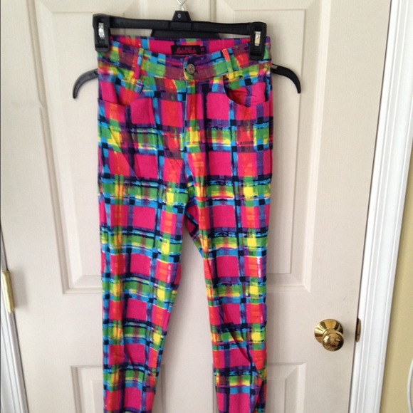 High waist colorful trousers - Picture 1 of 1