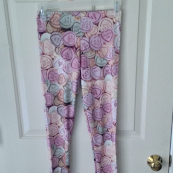 Candy hearts leggings
