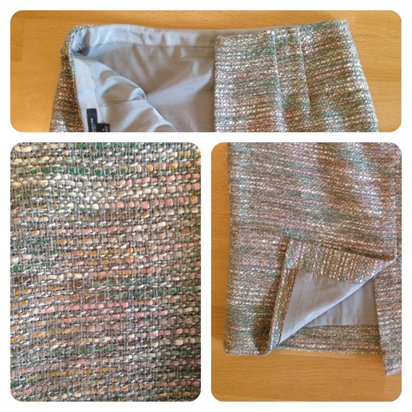 🚫Sold🚫Ann Taylor pencil skirt sz 4. Spring tweed - Picture 3 of 3