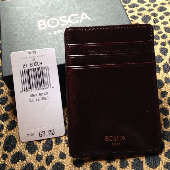 Men's leather money clip