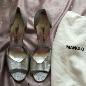 Gently worn Manolo Blahnik Auth size. 37