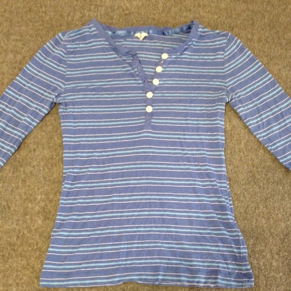 American Eagle Striped multicolor long sleeved top - Picture 1 of 3