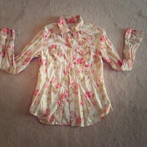Lucky brand western style blouse
