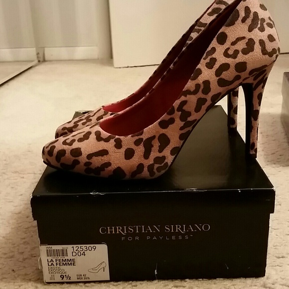 SOLD Christian Siriano animal print pumps, size 9 - Picture 2 of 3