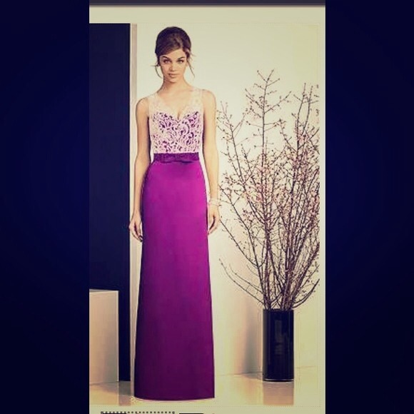Fucshia Gown, after six, sz2, long pretty!