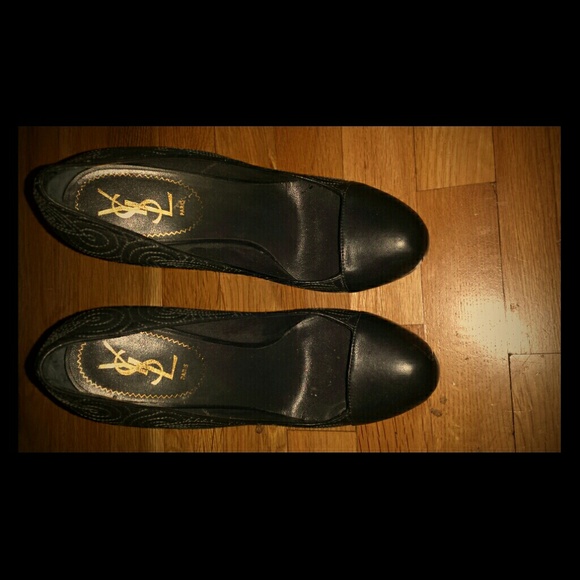 YSL black heels