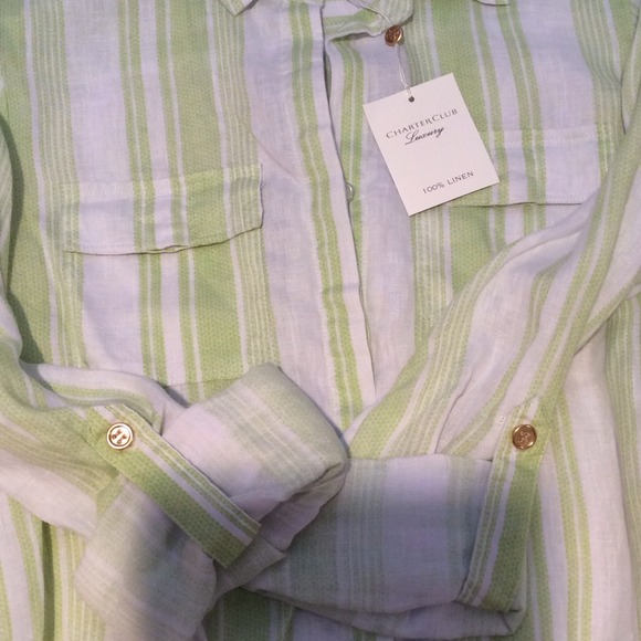 🚫BUNDLED🚫🍃🌿LINEN TOP🌿🍃 - Picture 2 of 4