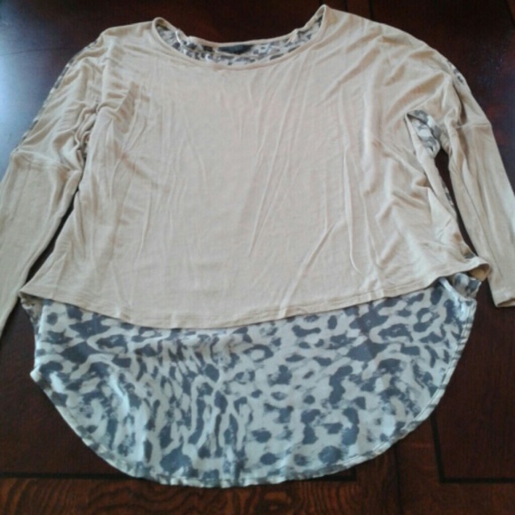 Cheetah and cream guess long shirt