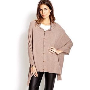 Refined Buttoned Poncho🍁🌰🍂