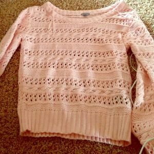 Blush cropped sweater