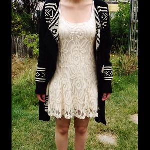 CREAM LACE DRESS