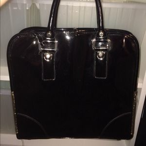 Black leather purse