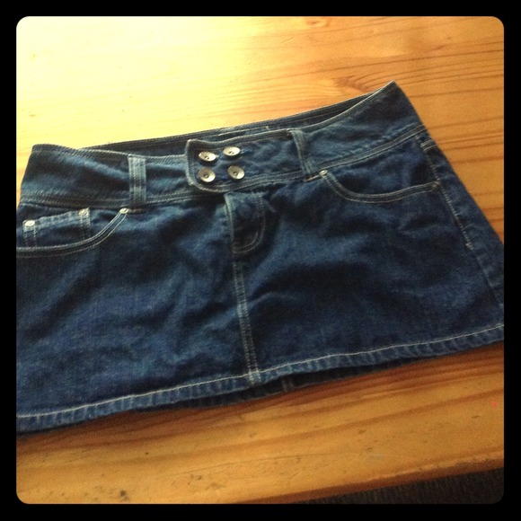 Denim miniskirt