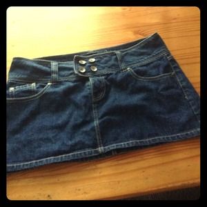 Denim miniskirt